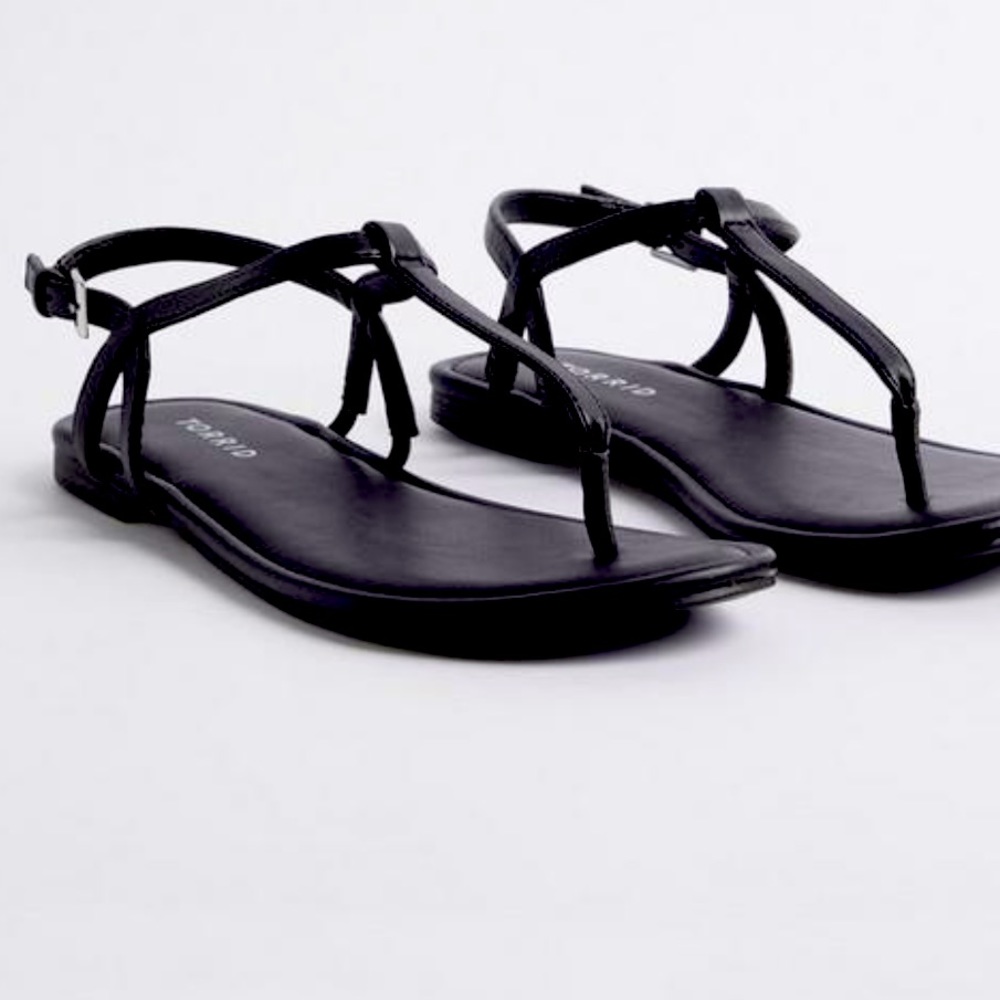 COPY - Torrid Faux Leather T-Strap Sandals 13WW